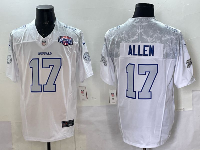Men Buffalo Bills #17 Josh Allen Nike White 2025 Rivalries Collection Limited NFL Jersey 06->buffalo bills->NFL Jersey